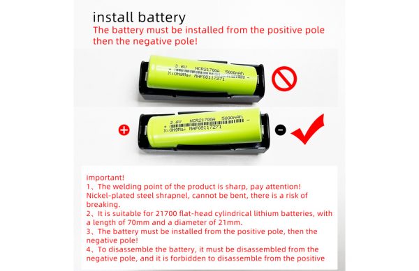 21700 Battery Holder