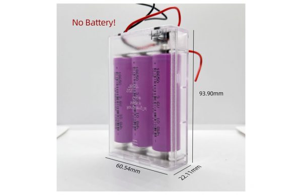 18650 Batteries Holder Size