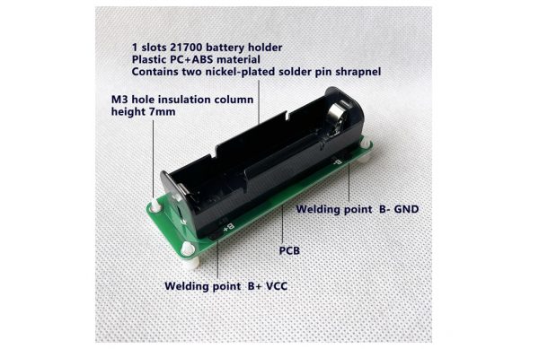 21700 battery holder detail