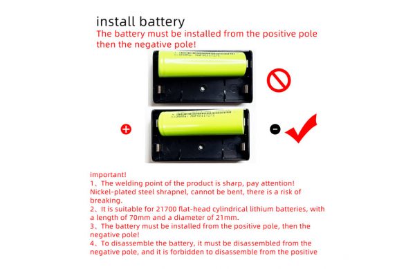 21700 battery holder readme