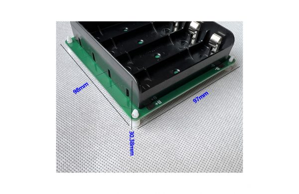 4 slots 21700 Battery Holder with PCB Size