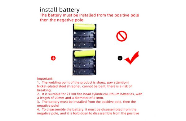 21700 battery holder Use Tips