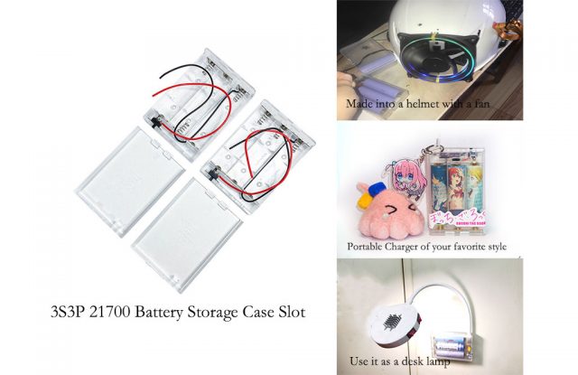 3S3P 21700 Battery Storage Case Slot feature