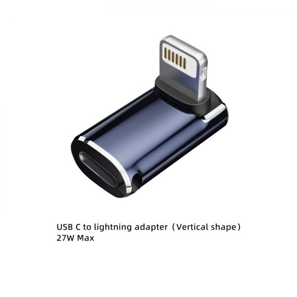 USB C to lightning adapter，27W Max（Vertical shape）